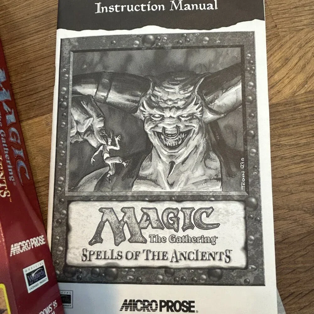 Lot of 2 MAGIC THE GATHERING Microprose PC Game and Expansion Set Complete 1997